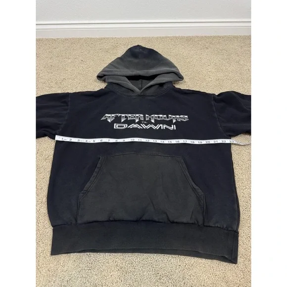 XO The Weeknd Hoodie Medium Black After Hours Til Dawn 2025 Stadium Tour Faded